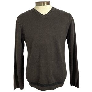 Reunion Menswear Men's Med Brown V-Neck
Sweater Preppy Retro Academia Casual
